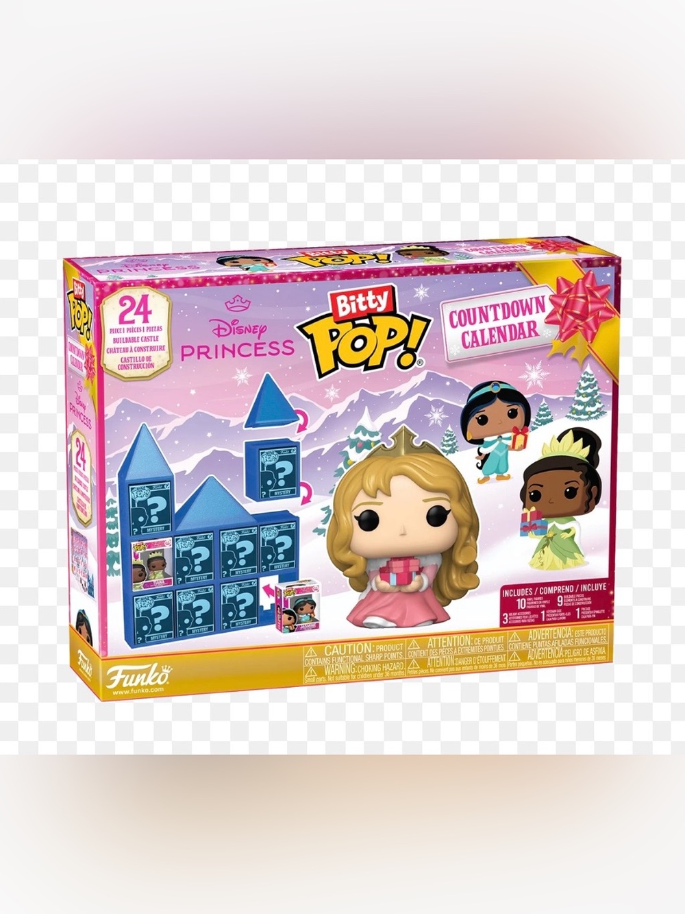 Funko Bitty Pop! Disney Princess Countdown Calendar - Pink & Blue
